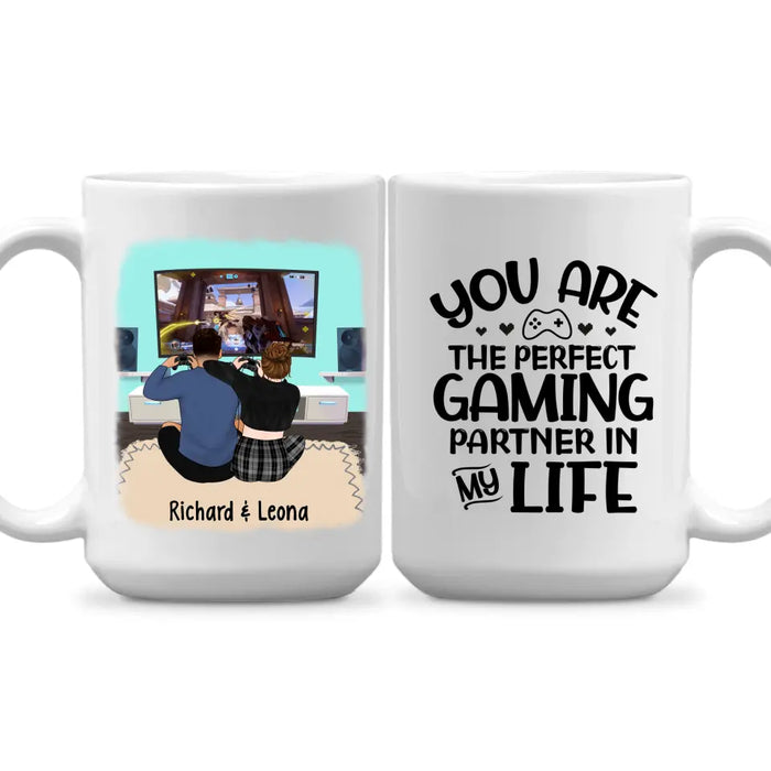 You Are The Perfect Gaming Partner - Personalized Mug For Couples, Friends, Games