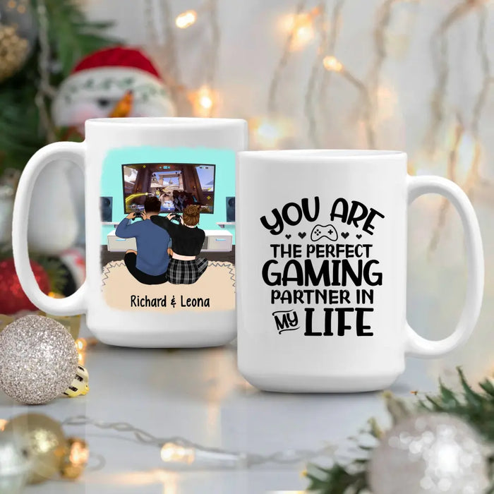 You Are The Perfect Gaming Partner - Personalized Mug For Couples, Friends, Games