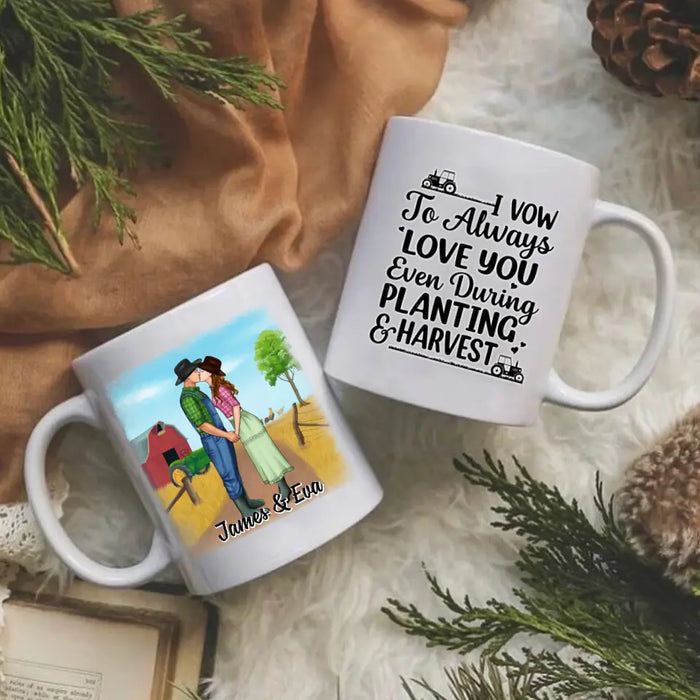 I Vow To Always Love You - Personalized Mug For Couples, For Her, For Him, Farmer