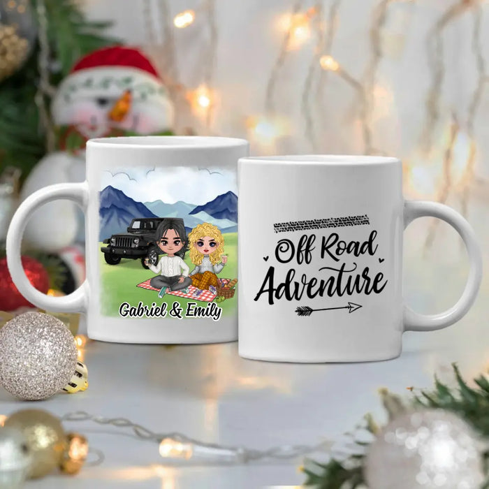 Off Road Adventure - Personalized Mug For Couples, Her, Him, Off-Road Lovers, Car Lovers