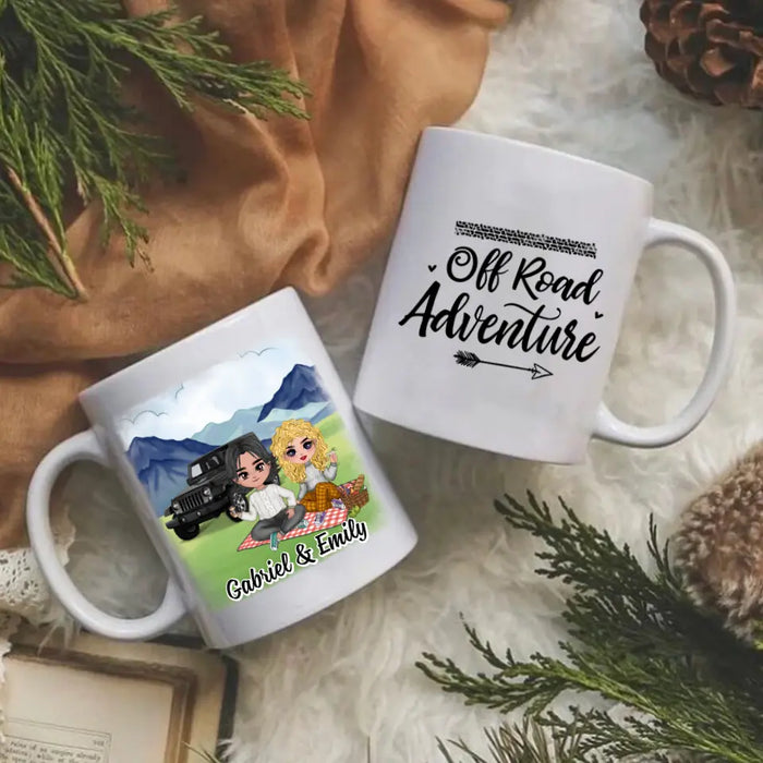 Off Road Adventure - Personalized Mug For Couples, Her, Him, Off-Road Lovers, Car Lovers