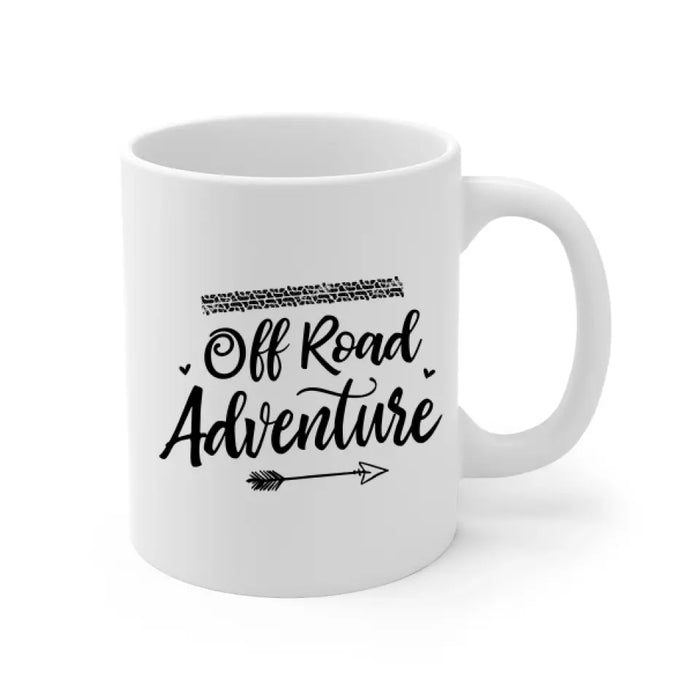 Off Road Adventure - Personalized Mug For Couples, Her, Him, Off-Road Lovers, Car Lovers