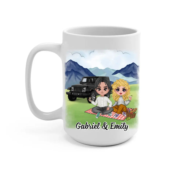 Off Road Adventure - Personalized Mug For Couples, Her, Him, Off-Road Lovers, Car Lovers