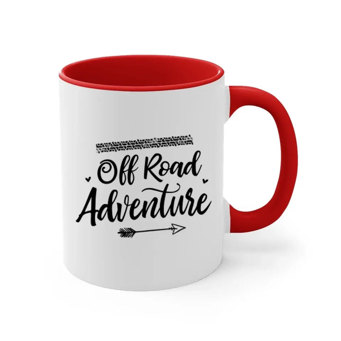 Off Road Adventure - Personalized Mug For Couples, Her, Him, Off-Road Lovers, Car Lovers