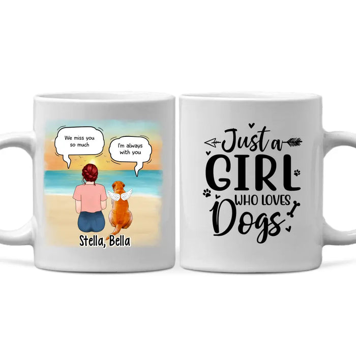 Up To 4 Dogs In Conversation With Dog Mom - Custom Mug For Dog Mom, Memorial