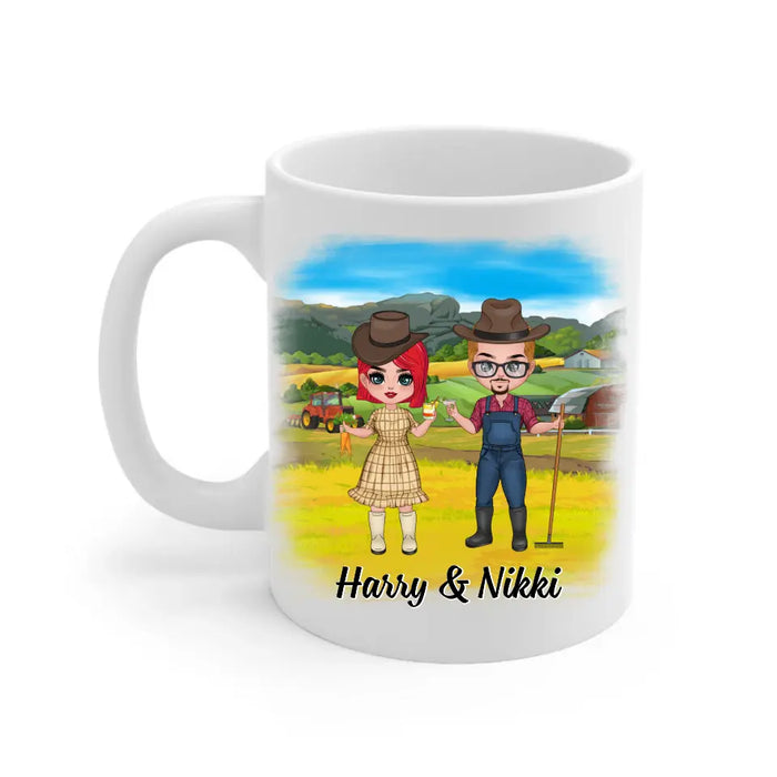 And So Together We Built A Life We Loved - Personalized Mug For Couples, Him, Her, Farmer