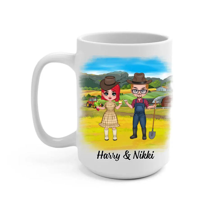 And So Together We Built A Life We Loved - Personalized Mug For Couples, Him, Her, Farmer