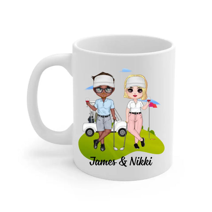 Golf Partners For Life - Personalized Mug For Couples, Him, Her, Friends, Golf