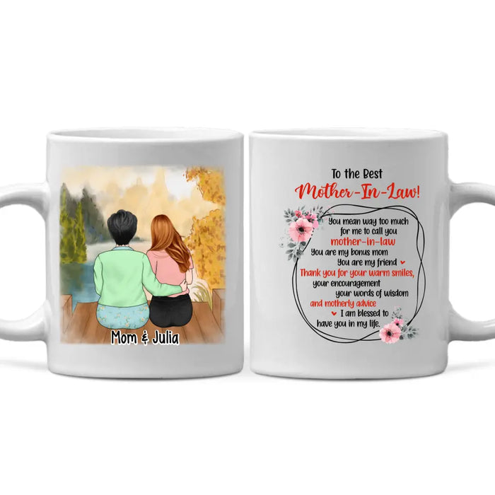 Life Gave Me The Gift Of You - Personlized Mug For Mother-in-law, For Mom, Mother's Day