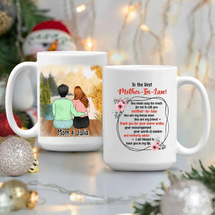 Life Gave Me The Gift Of You - Personlized Mug For Mother-in-law, For Mom, Mother's Day