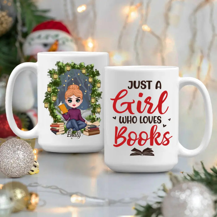 Just A Girl Who Loves Books - Personalized Mug For Her, Book