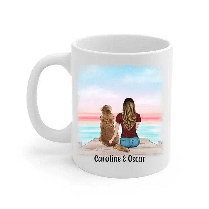 Chère Maman Merci Pour Ton Amour - Personalized Mug For Her, Dog/Cat Mom, Dog Lovers, Cat Lovers