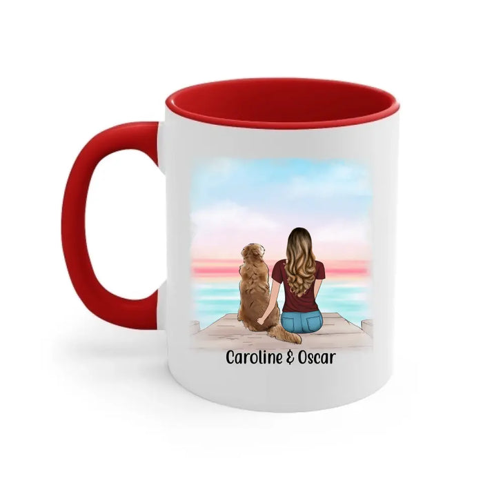 Chère Maman Merci Pour Ton Amour - Personalized Mug For Her, Dog/Cat Mom, Dog Lovers, Cat Lovers