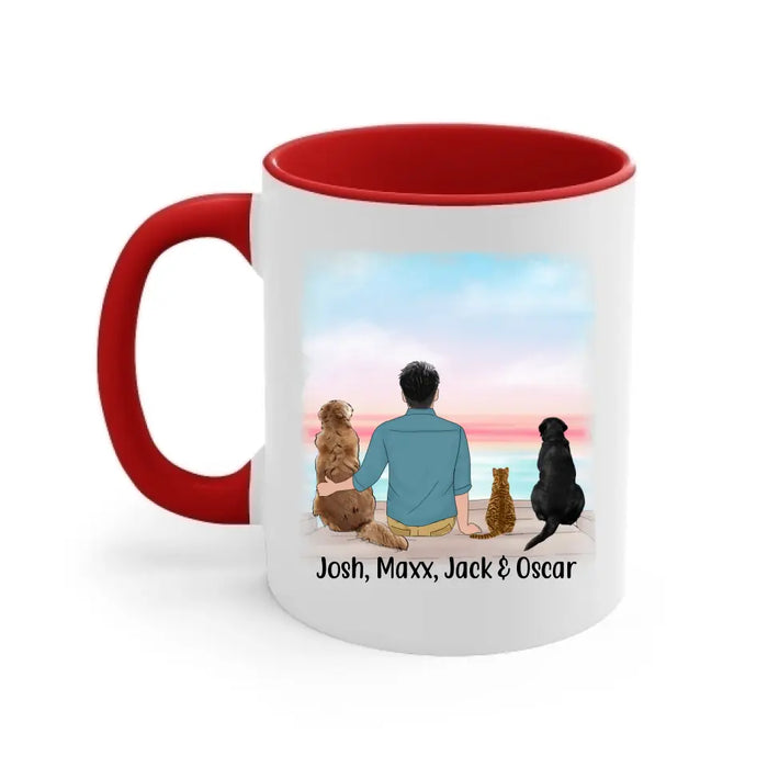 Chère Papa, Merci Pour Ton Amour - Personalized Gifts Custom Dog Mug for Dog Dad, Dog Lovers