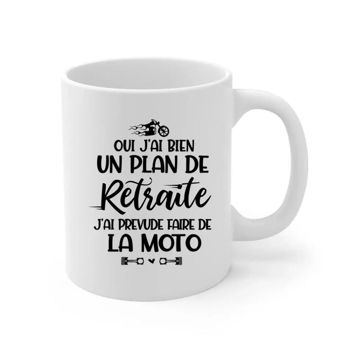 J'ai Prevude Faire De La Moto - Personalized Mug For Grandpa, Motorcycle Lovers