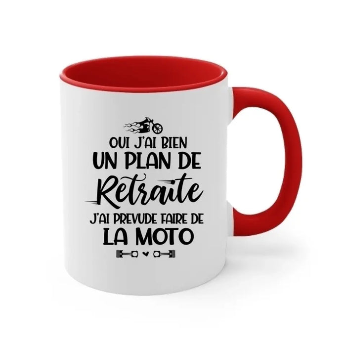 J'ai Prevude Faire De La Moto - Personalized Mug For Grandpa, Motorcycle Lovers