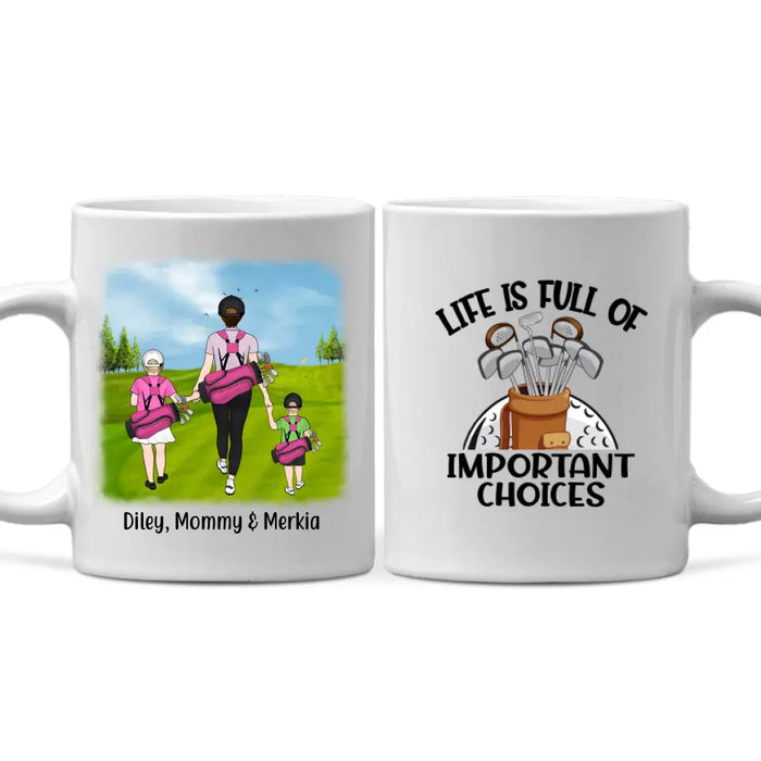 Golf Partners For Life Mother Son Daughter - Personalized Mug For Golf Lovers