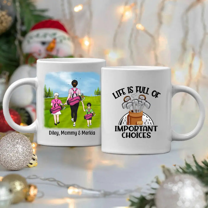 Golf Partners For Life Mother Son Daughter - Personalized Mug For Golf Lovers