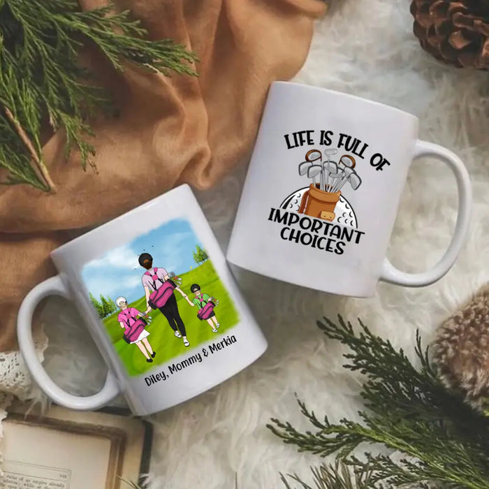 Golf Partners For Life Mother Son Daughter - Personalized Mug For Golf Lovers