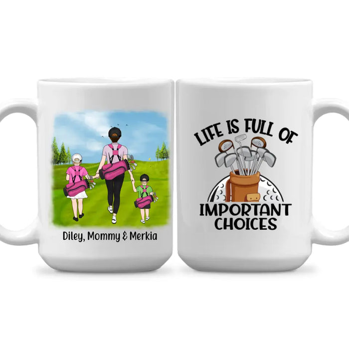 Golf Partners For Life Mother Son Daughter - Personalized Mug For Golf Lovers