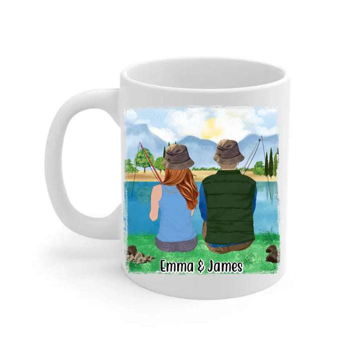 Fishing Buddies For Life - Personalized Mug For Couples, Friends, Family, Fishing