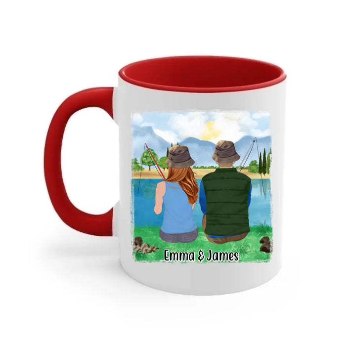 Fishing Buddies For Life - Personalized Mug For Couples, Friends, Family, Fishing