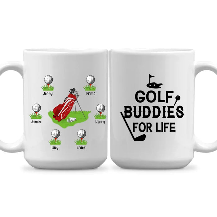 Golf Buddies for Life - Personalized Gifts Custom Golf Mug for Dad, Golf Lovers