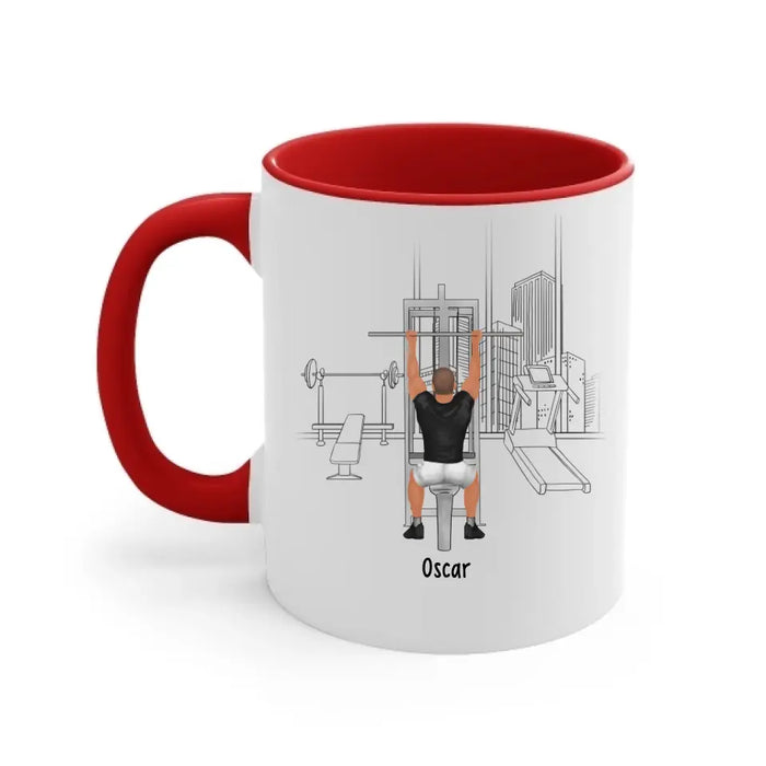 Hustle For That Muscle - Personalized Gifts Custom Gym Mug for Him, Gym Lovers