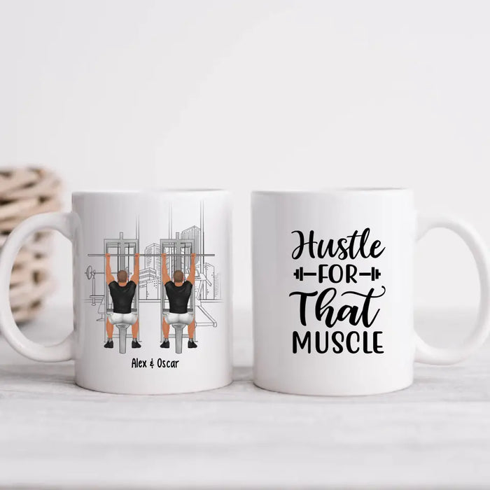 Training Partners for Life - Personalized Gifts Custom Gym Mug for Couples, for Him, Gym Lovers