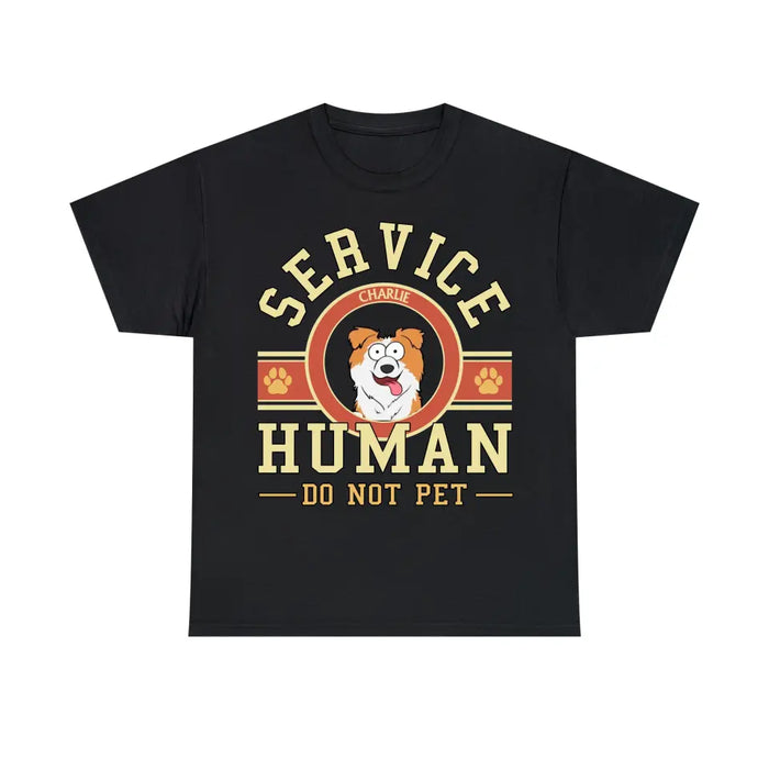 Personalized Service Human Do Not Pet Shirt, Custom Dog Shirt for Dog Lovers