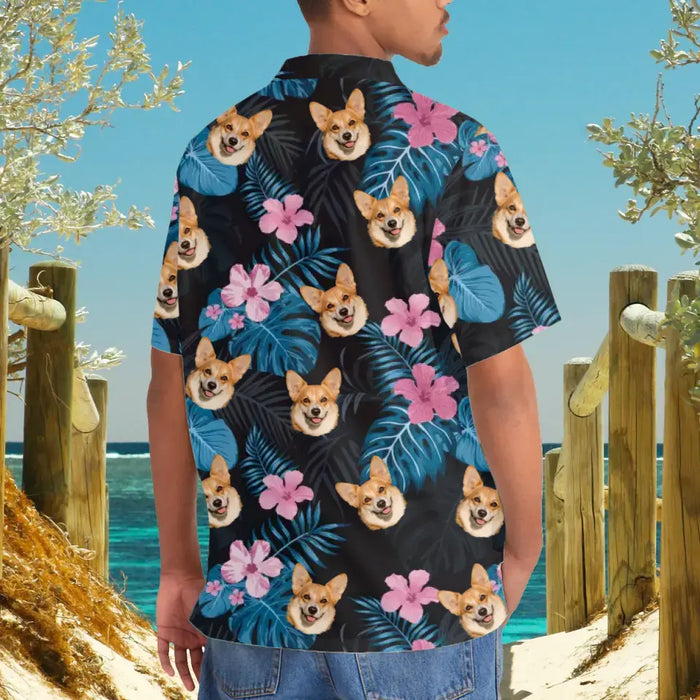 Custom Face Photo Upload Hawaiian Shirt, Hawaiian Shirt for Men Women, Hawaiian Shirt With Pet Face