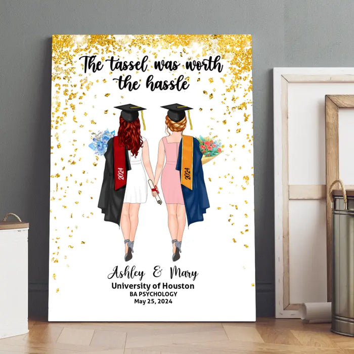 Personalized Canvas/ Poster, We Did It, Graduating Custom Gift for Graduation