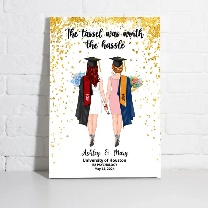 Personalized Canvas/ Poster, We Did It, Graduating Custom Gift for Graduation