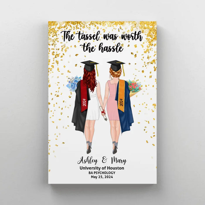 Personalized Canvas/ Poster, We Did It, Graduating Custom Gift for Graduation