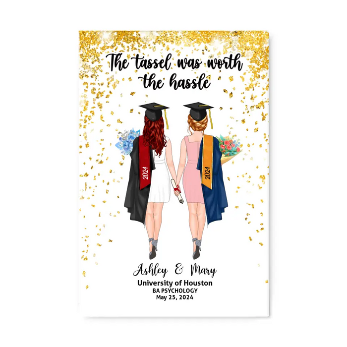 Personalized Canvas/ Poster, We Did It, Graduating Custom Gift for Graduation