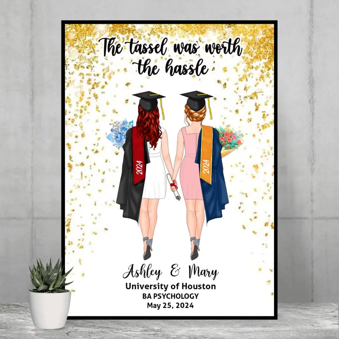 Personalized Canvas/ Poster, We Did It, Graduating Custom Gift for Graduation