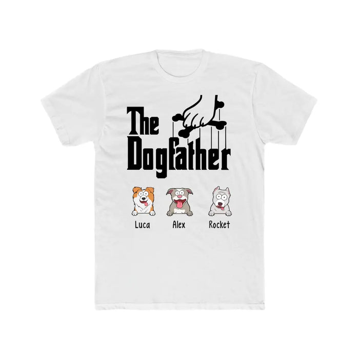 The Dog Father - Personalized Dog Dad Shirts for Men, Custom Funny Dogfather T-Shirt