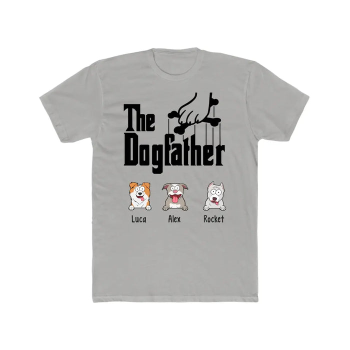 The Dog Father - Personalized Dog Dad Shirts for Men, Custom Funny Dogfather T-Shirt