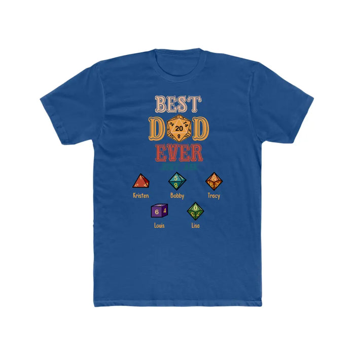 Best Dad Ever Just Ask With Kids Names - Personalized D&D Dad Shirt, Custom DnD Dad Shirt, Gifts for Geek Dads