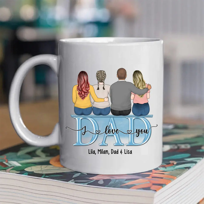 Dad Thanks For Teaching Me How To Be A Man Even Though I'm Your Daughter - Personalized Father and Daughters Mug, Gift For Dad, Father's Day Gift