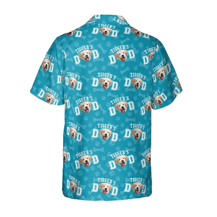 Personalized Dog Dad Hawaiian Shirt, Custom Dog Face Hawaiian Shirt for Men, Dog Lovers