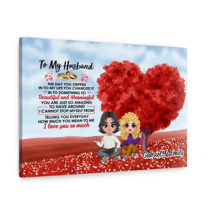 The Day You Stepped Into My Life - Personalized Canvas For Couples, Him, Her, Valentine's Day