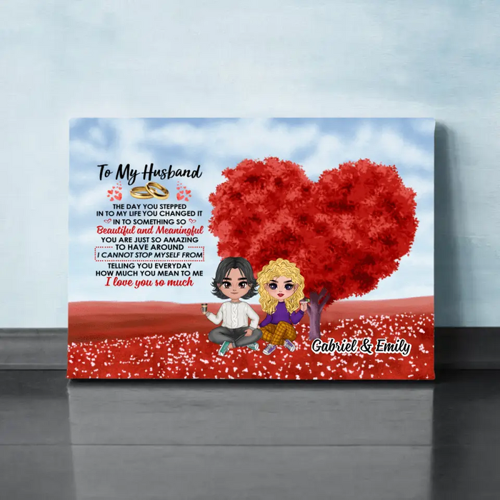 The Day You Stepped Into My Life - Personalized Canvas For Couples, Him, Her, Valentine's Day