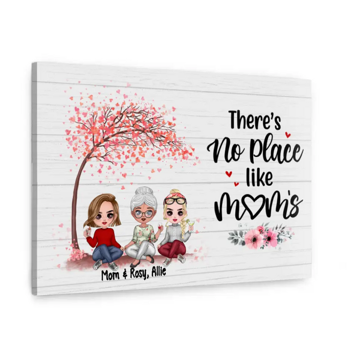 There's No Place Like Mom's - Personalized Canvas For Her, Mom