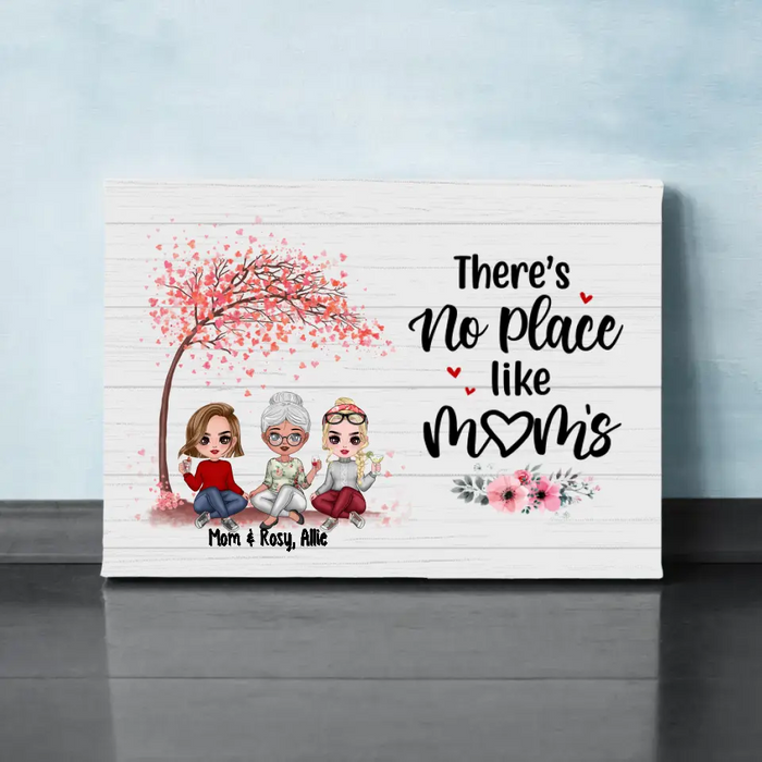 There's No Place Like Mom's - Personalized Canvas For Her, Mom