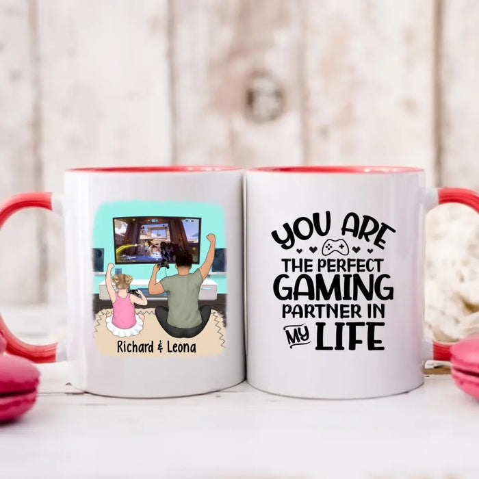 You Are the Perfect Gaming Partner in My Life - Personalized Gifts Custom Gaming Mug for Dad, Gaming Lovers