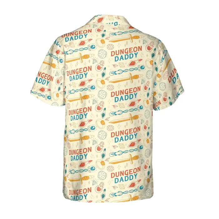 DnD Dungeon Daddy Hawaiian Shirt, DnD Shirt, Dungeons and Dragons Shirt