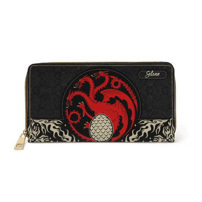 Personalized Hose Targaryen Purse Custom Name Wallet For Team Black, HOTD Fans