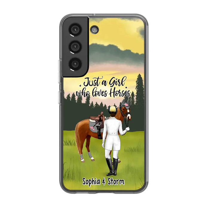 Just A Girl Who Loves Horses - Personalized Gifts Custom Horse Lovers Phone Case For Her, Horse Lovers