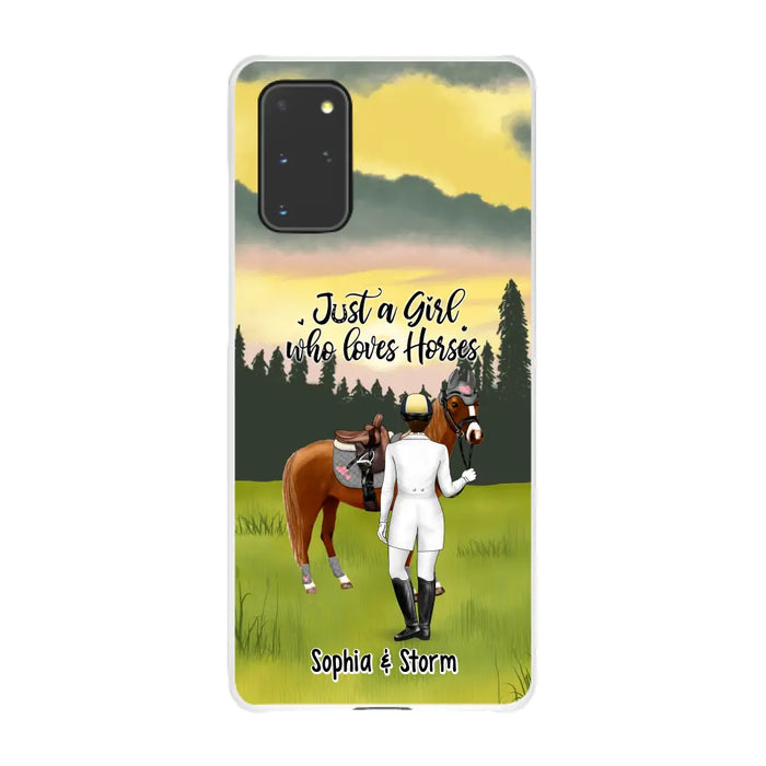 Just A Girl Who Loves Horses - Personalized Gifts Custom Horse Lovers Phone Case For Her, Horse Lovers